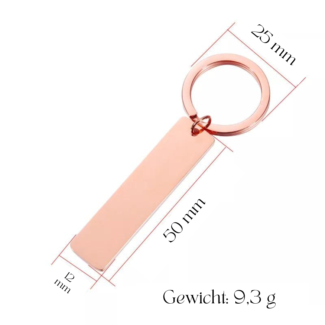 Schlüsselanhänger mit personalisierter Gravur
