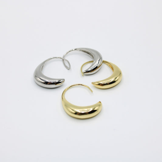 Hoop Creolen im chrom Look