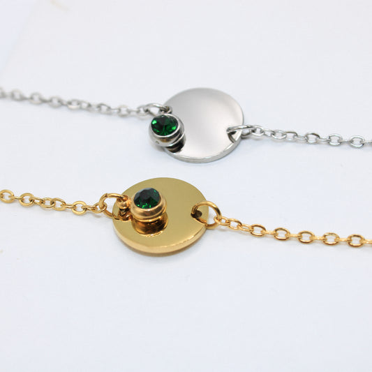 Armband Birthstone | personalisierte Gravur