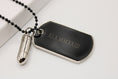Bild in Galerie-Betrachter laden, Military Dog Tag Kette mit Kugel | personalisierte Gravur
