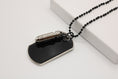 Bild in Galerie-Betrachter laden, Military Dog Tag Kette mit Kugel | personalisierte Gravur
